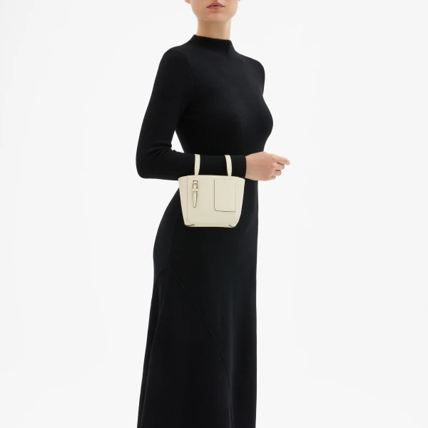 Valextra Soft Bucket Nano Bag in Pergamena White | Bucket Bags | Luxury Shoes 