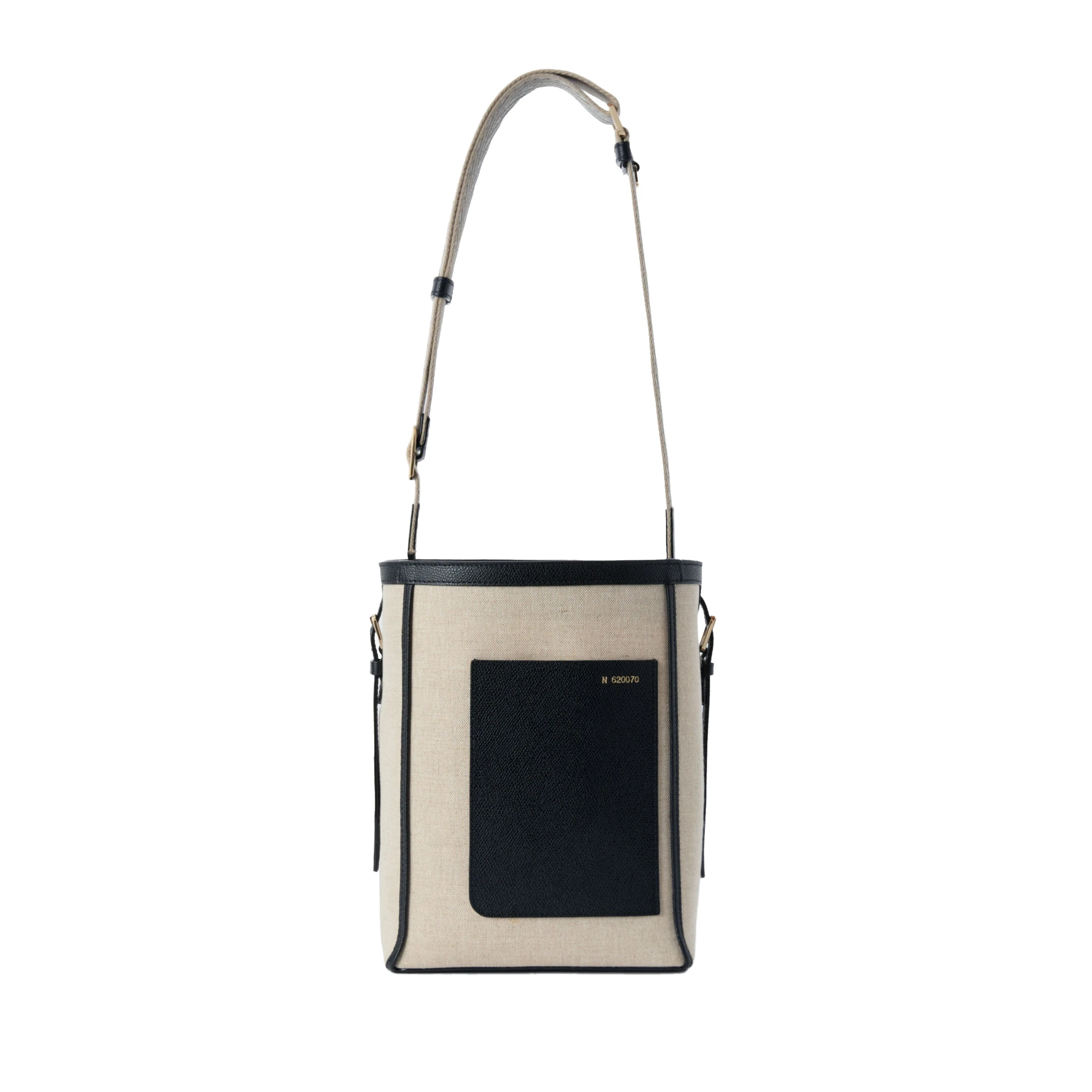 Valextra Soft Canvas Bucket Mini Bag in Sand Brown and Black Valextra Soft Canvas Bucket Mini Bag in Sand Brown and Black | Bucket Bags | Luxury Shoes