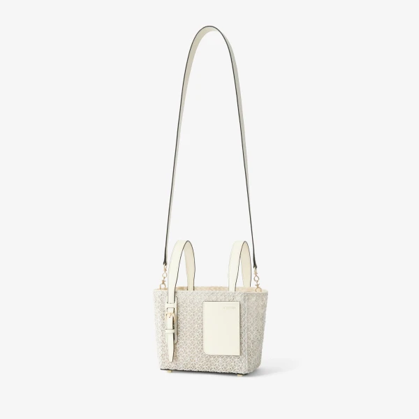 Valextra Soft Merletto Bucket Micro Bag in Pergamena White | Bucket Bags | Luxury Shoes 