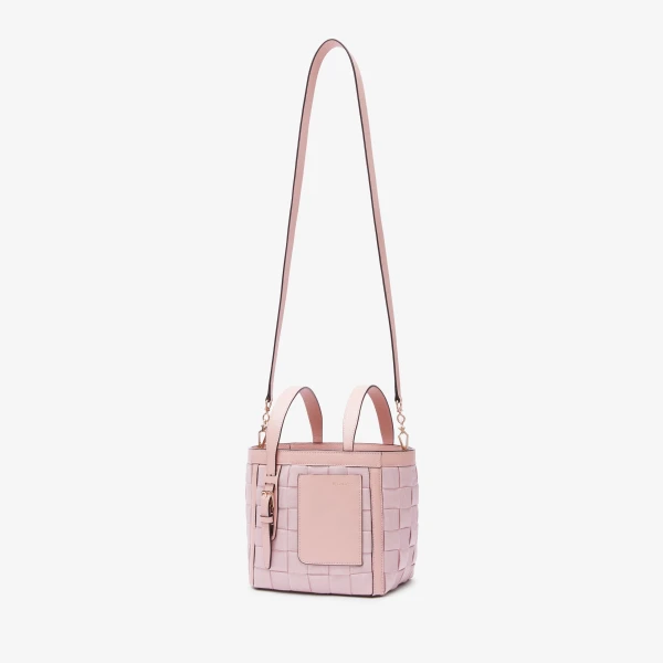 Valextra Soft Picnic Bucket Micro Bag in Peony Pink | Bucket Bags | Luxury Shoes 