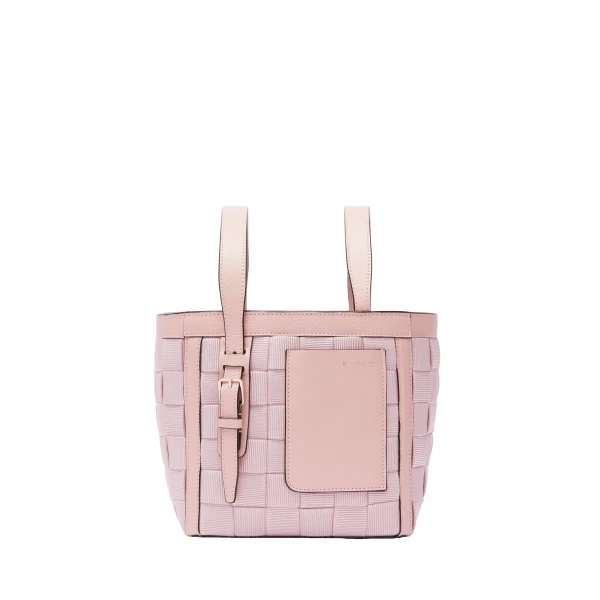 Valextra Soft Picnic Bucket Micro Bag in Peony Pink | Bucket Bags | Luxury Shoes 