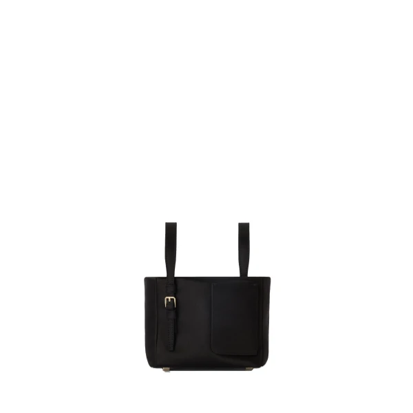 Valextra Soft Satin Bucket Nano Bag in Black | Bucket Bags | Luxury Shoes 