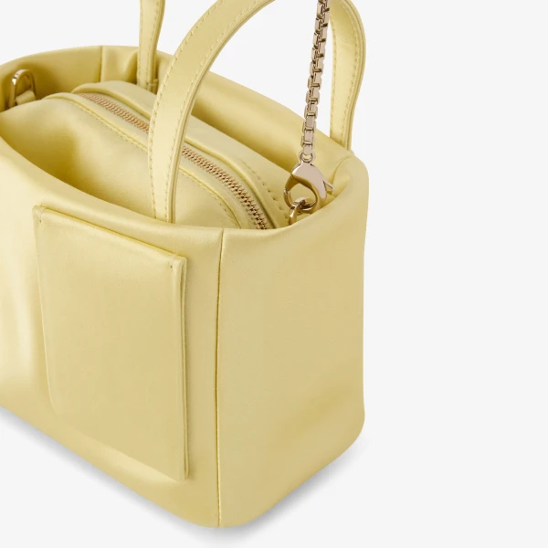 Valextra Soft Satin Bucket Nano Bag in Mimosa Yellow | Bucket Bags | Luxury Shoes 