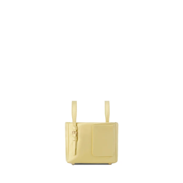 Soft Satin Bucket Nano Bag in Mimosa Yellow