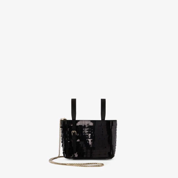 Valextra Soft Shine Bucket Nano Bag in Black | Bucket Bags | Luxury Shoes 