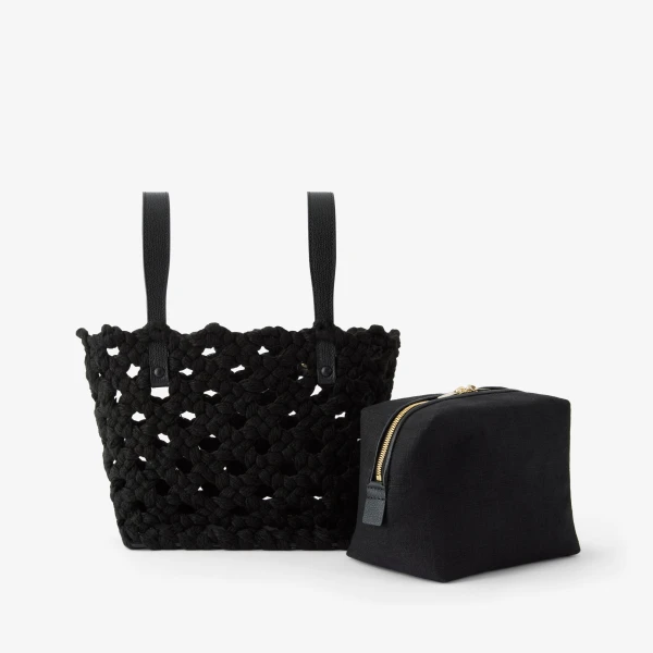 Valextra Soft Sportami Via Bucket Micro Bag in Black | Bucket Bags | Luxury Shoes 
