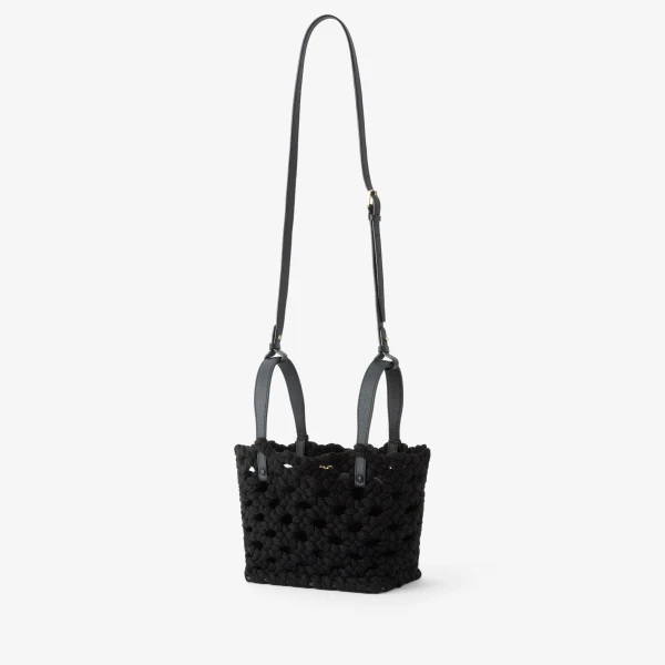 Valextra Soft Sportami Via Bucket Micro Bag in Black | Bucket Bags | Luxury Shoes 