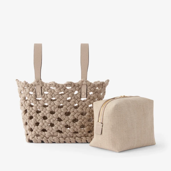 Valextra Soft Sportami Via Bucket Micro Bag in Nude Pink | Bucket Bags | Luxury Shoes 