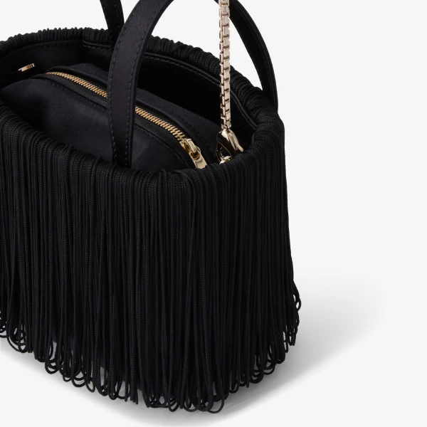 Valextra Soft Swing Bucket Nano Bag in Black | Bucket Bags | Luxury Shoes 