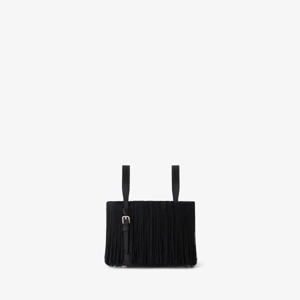 Valextra Soft Swing Bucket Nano Bag in Black | Bucket Bags | Luxury Shoes 