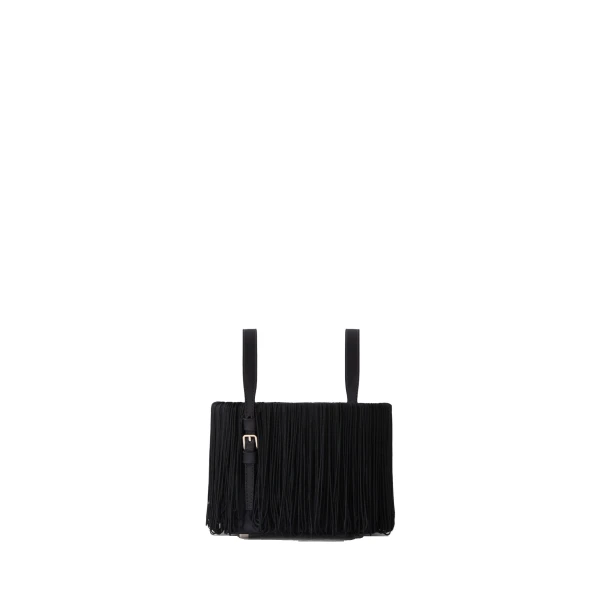 Valextra Soft Swing Bucket Nano Bag in Black | Bucket Bags | Luxury Shoes 