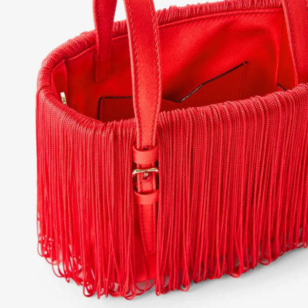 Valextra Soft Swing Bucket Nano Bag in Crimson Red | Bucket Bags | Luxury Shoes 