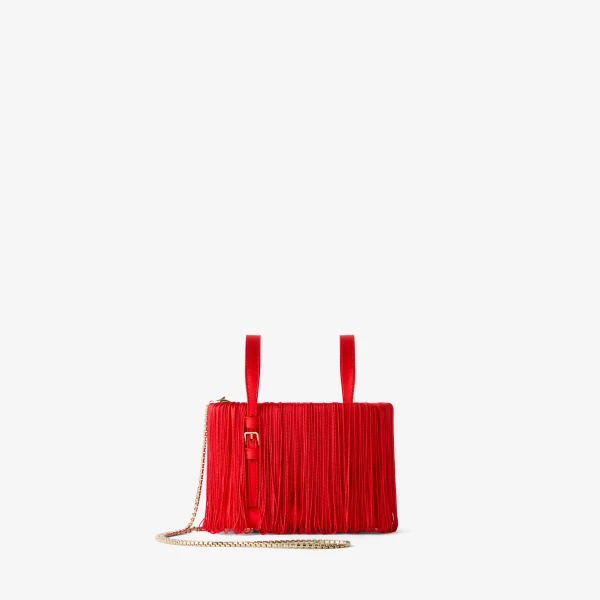 Valextra Soft Swing Bucket Nano Bag in Crimson Red | Bucket Bags | Luxury Shoes 