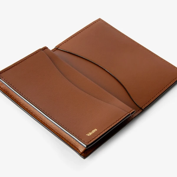 Valextra Sublime Card Case Onda in Chocolate Brown | Cases | Luxury Shoes 