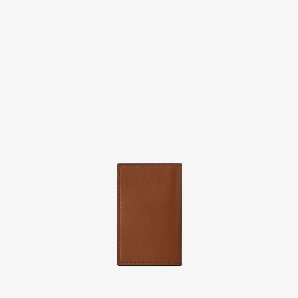 Valextra Sublime Card Case Onda in Chocolate Brown | Cases | Luxury Shoes 