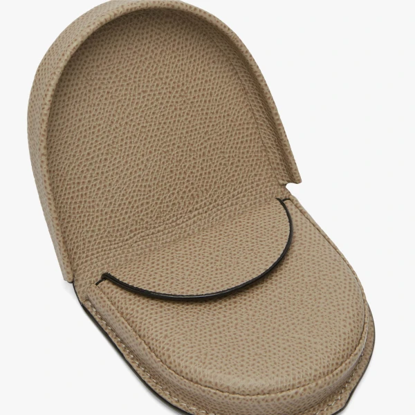 Valextra Tallone Coin Purse in Oyster Brown | Wallets & Purses | Luxury Shoes 