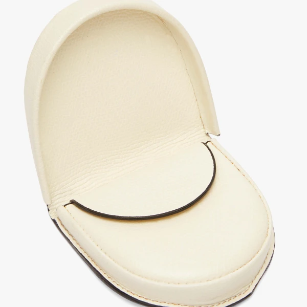 Valextra Tallone Coin Purse in Pergamena White | Wallets & Purses | Luxury Shoes 