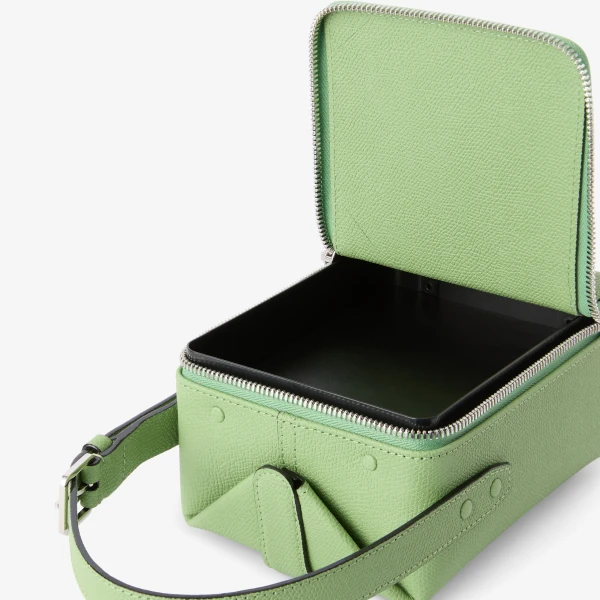 Valextra Tric Trac Bag in Aloe Green | Shoulder & Crossbody Bags | Luxury Shoes 