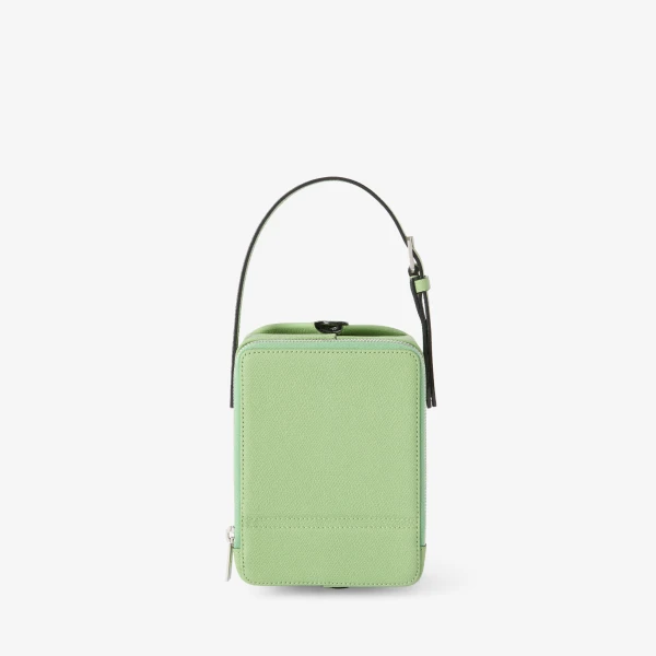 Valextra Tric Trac Bag in Aloe Green | Shoulder & Crossbody Bags | Luxury Shoes 