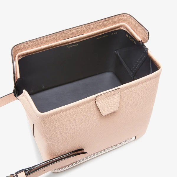 Valextra Tric Trac Bag in Bonne Mine Pink | Shoulder & Crossbody Bags | Luxury Shoes 