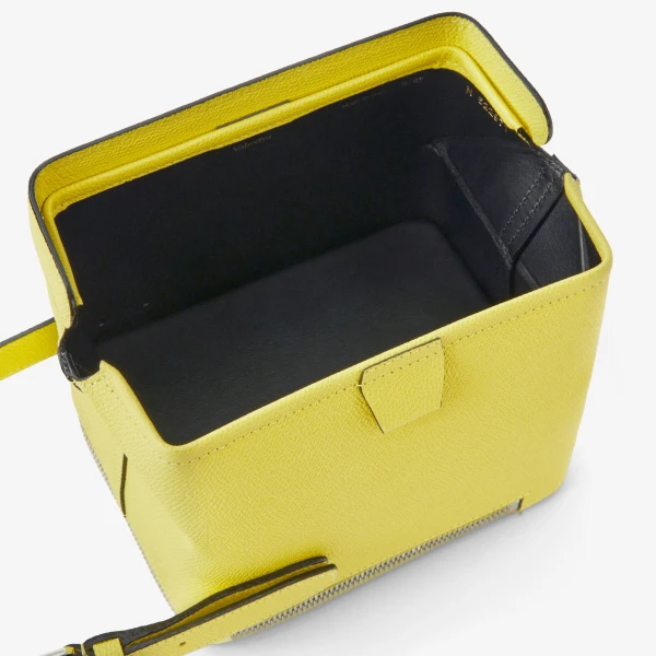Valextra Tric Trac Bag in Citrine Yellow | Shoulder & Crossbody Bags | Luxury Shoes 