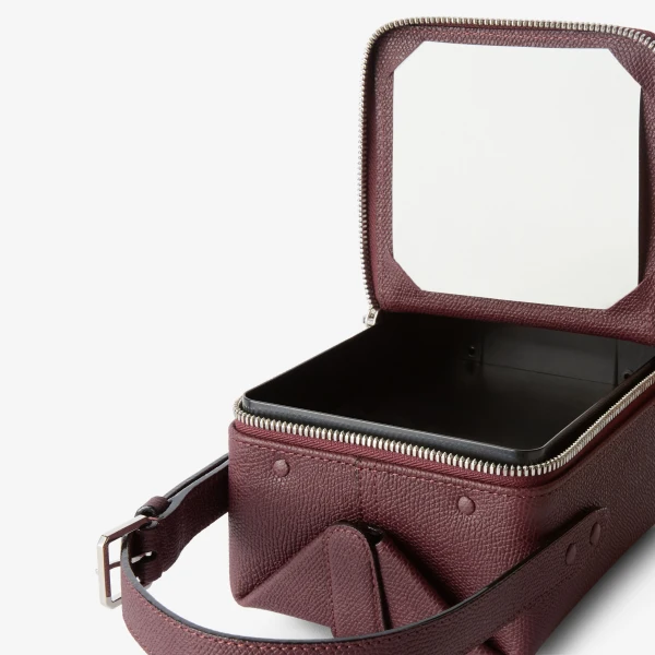 Valextra Tric Trac Bag in Claret Red | Shoulder & Crossbody Bags | Luxury Shoes 