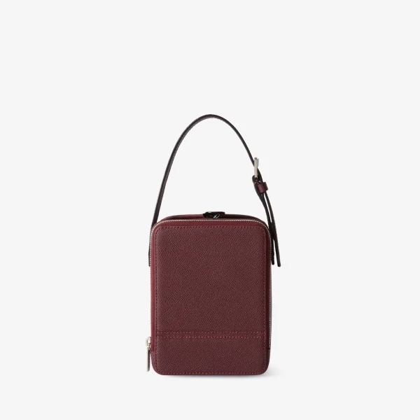 Valextra Tric Trac Bag in Claret Red | Shoulder & Crossbody Bags | Luxury Shoes 