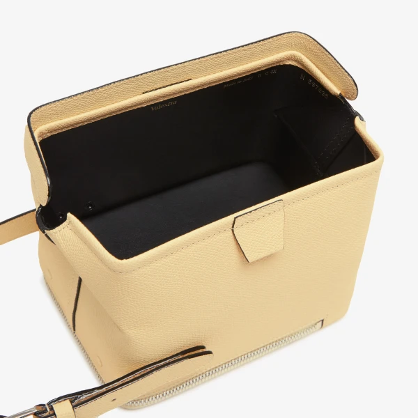Valextra Tric Trac Bag in Cream Yellow | Shoulder & Crossbody Bags | Luxury Shoes 