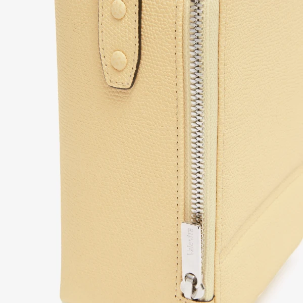 Valextra Tric Trac Bag in Cream Yellow | Shoulder & Crossbody Bags | Luxury Shoes 