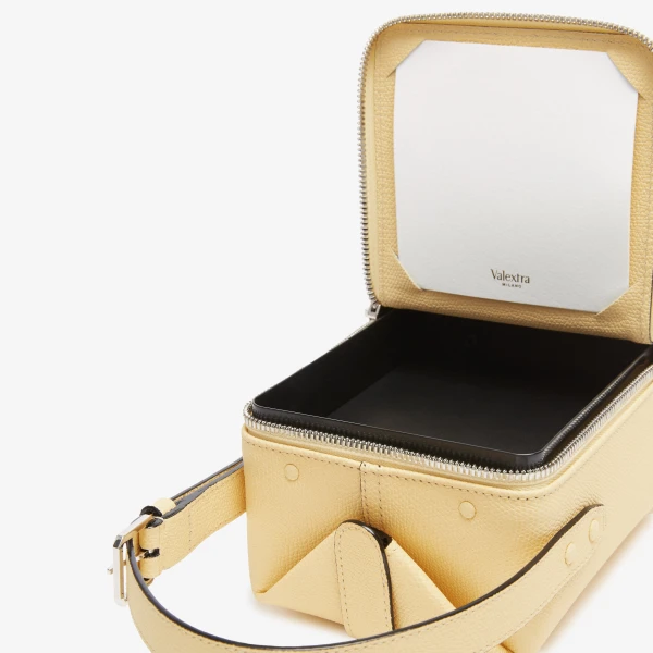 Valextra Tric Trac Bag in Cream Yellow | Shoulder & Crossbody Bags | Luxury Shoes 
