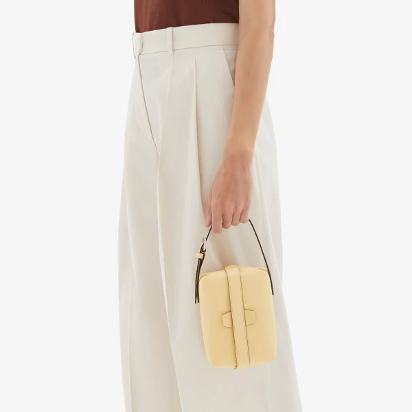 Valextra Tric Trac Bag in Cream Yellow | Shoulder & Crossbody Bags | Luxury Shoes 