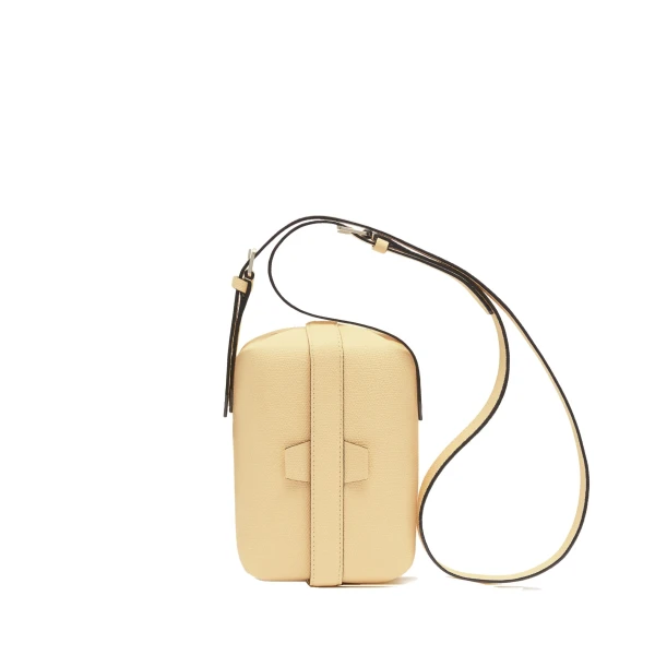 Valextra Tric Trac Bag in Cream Yellow | Shoulder & Crossbody Bags | Luxury Shoes 