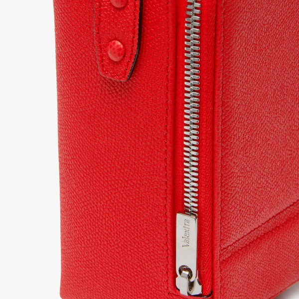 Valextra Tric Trac Bag in Crimson Red | Shoulder & Crossbody Bags | Luxury Shoes 