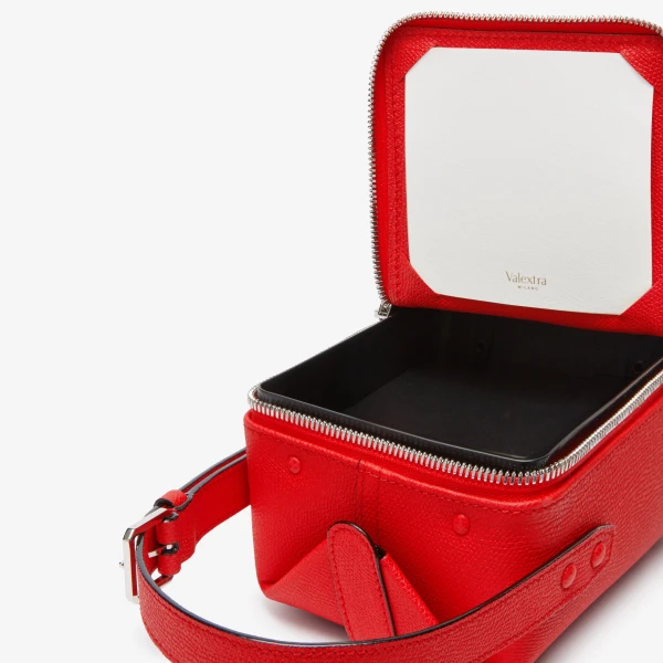 Valextra Tric Trac Bag in Crimson Red | Shoulder & Crossbody Bags | Luxury Shoes 