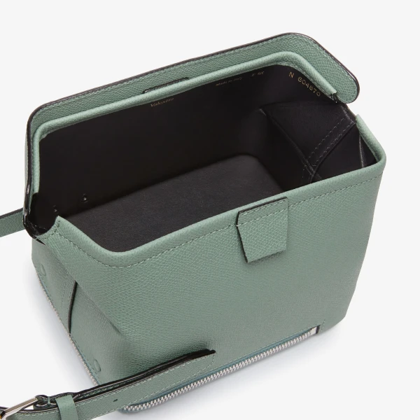 Valextra Tric Trac Bag in Eucalyptus Green | Shoulder & Crossbody Bags | Luxury Shoes 