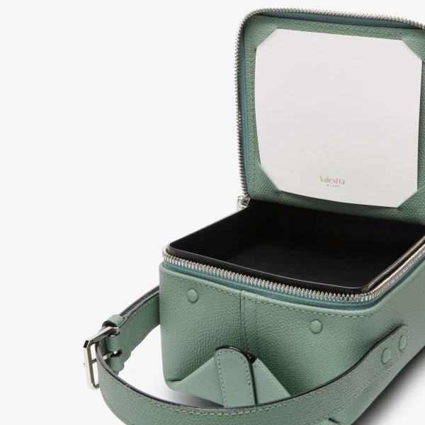 Valextra Tric Trac Bag in Eucalyptus Green | Shoulder & Crossbody Bags | Luxury Shoes 