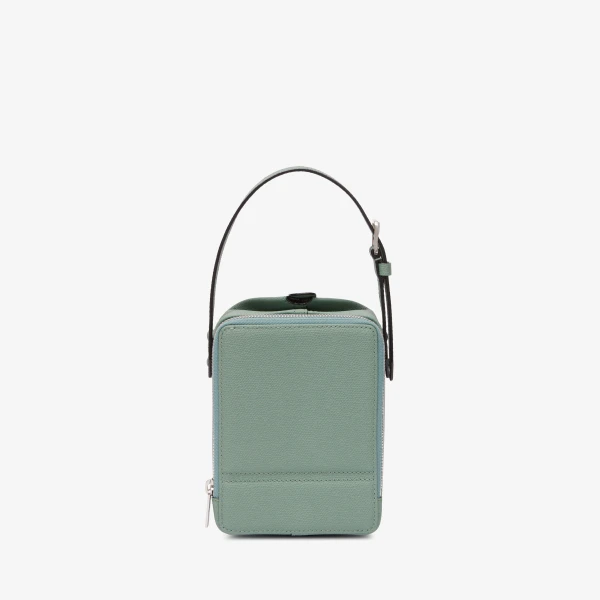 Valextra Tric Trac Bag in Eucalyptus Green | Shoulder & Crossbody Bags | Luxury Shoes 