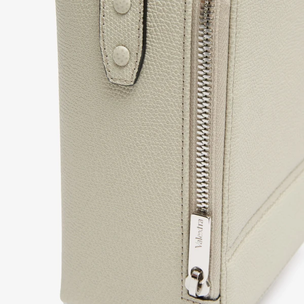 Valextra Tric Trac Bag in Linen Grey | Shoulder & Crossbody Bags | Luxury Shoes 