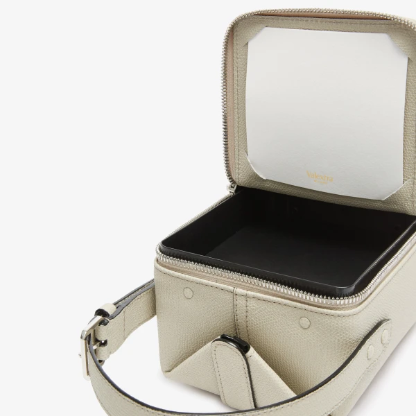Valextra Tric Trac Bag in Linen Grey | Shoulder & Crossbody Bags | Luxury Shoes 