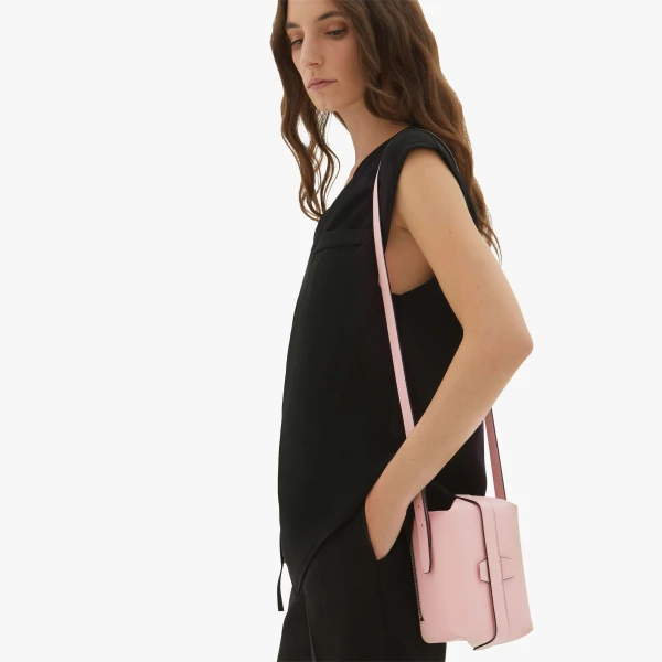 Valextra Tric Trac Bag in Peony Pink | Shoulder & Crossbody Bags | Luxury Shoes 