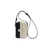 Valextra Tric Trac Intarsia Contrasto Bag in Pergamena White and Black | Shoulder & Crossbody Bags | Luxury Shoes 