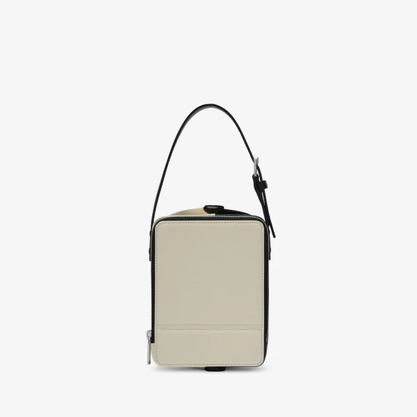 Valextra Tric Trac Intarsia Contrasto Bag in Pergamena White and Black | Shoulder & Crossbody Bags | Luxury Shoes 