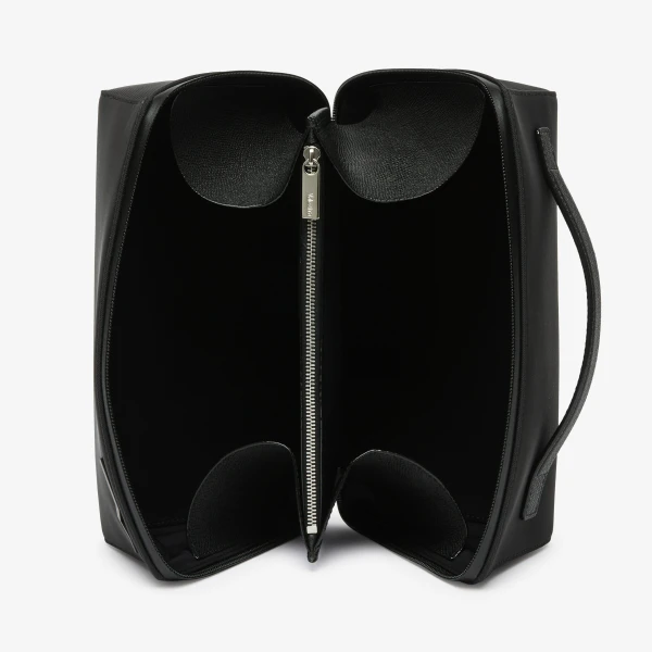 Valextra V-Line Assoluto Wash Bag in Black | Cases | Luxury Shoes 