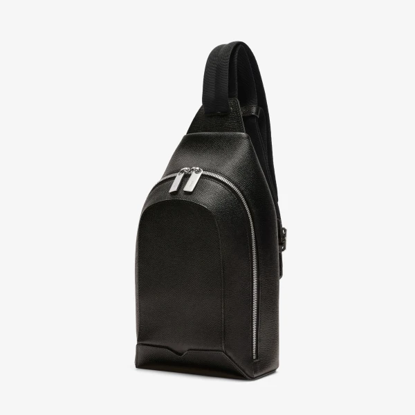 Valextra V-Line Core One Shoulder Backpack in Black | Men Bags | Luxury Shoes 