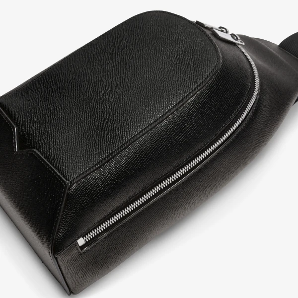 Valextra V-Line Core One Shoulder Backpack in Black | Men Bags | Luxury Shoes 