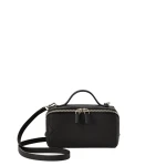 Valextra V-Line Crossbody Vanity Bag in Black | Shoulder & Crossbody Bags | Luxury Shoes 