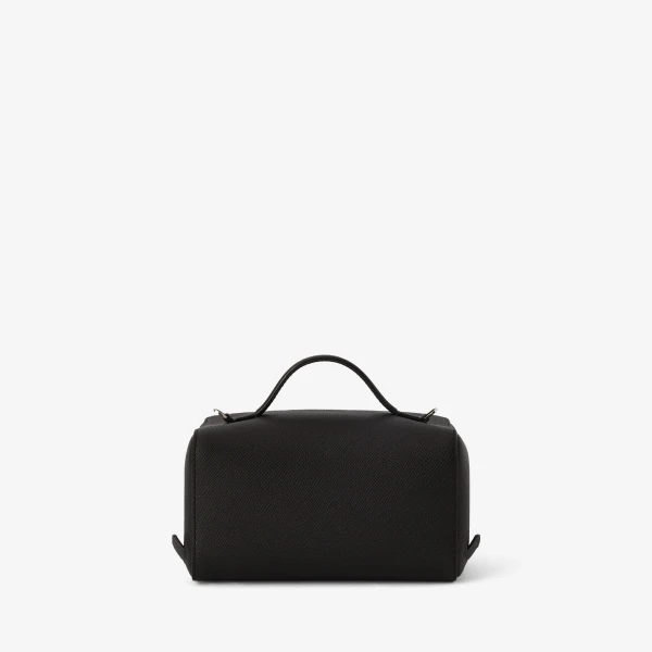 Valextra V-Line Crossbody Vanity Bag in Black | Shoulder & Crossbody Bags | Luxury Shoes 