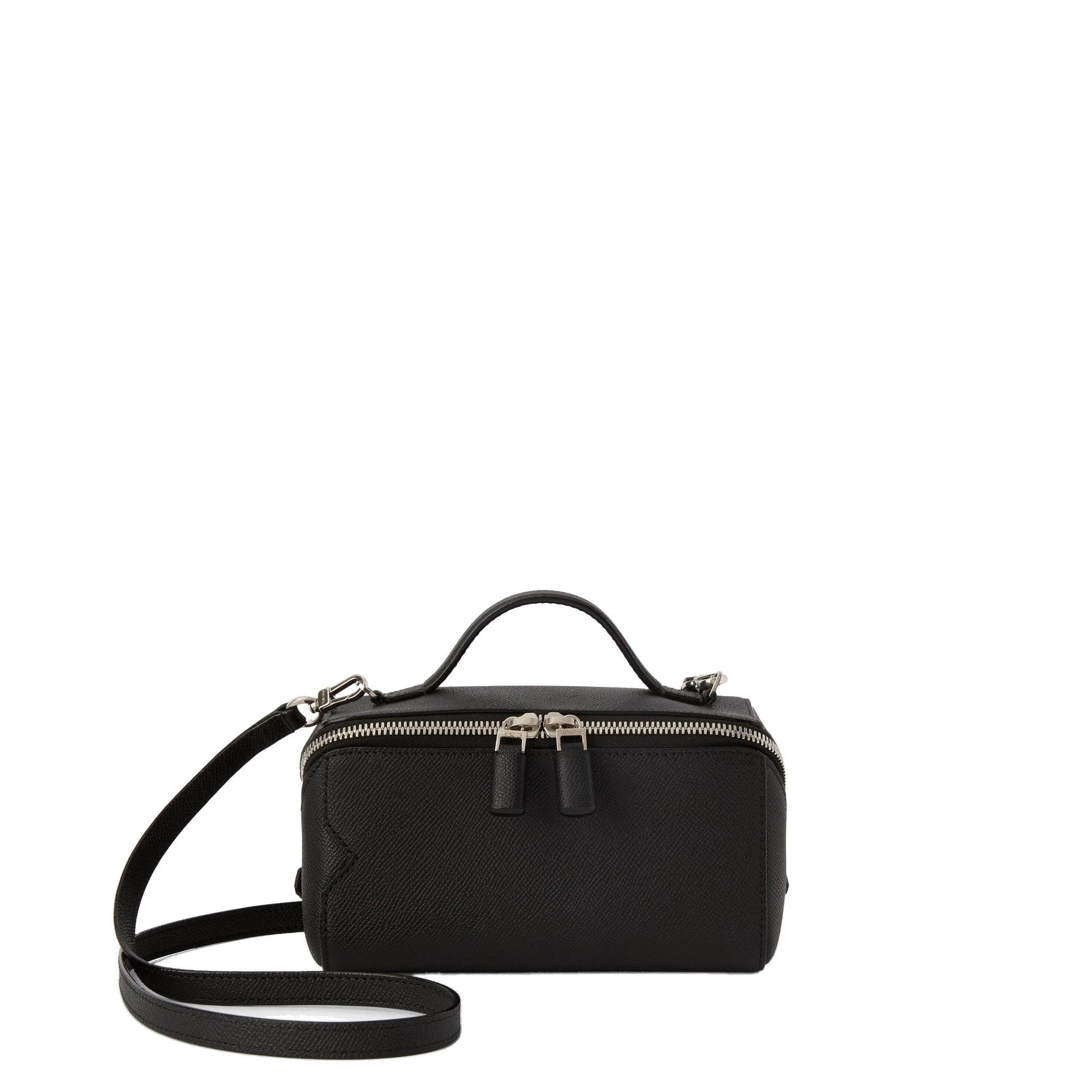 Valextra V-Line Crossbody Vanity Bag in Black Valextra V-Line Crossbody Vanity Bag in Black | Shoulder & Crossbody Bags | Luxury Shoes