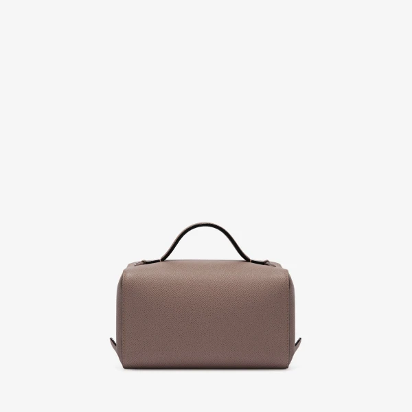 Valextra V-Line Crossbody Vanity Bag in Sahara Brown | Shoulder & Crossbody Bags | Luxury Shoes 