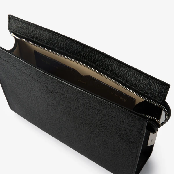 Valextra V-Line Document Holder in Black | Cases | Luxury Shoes 
